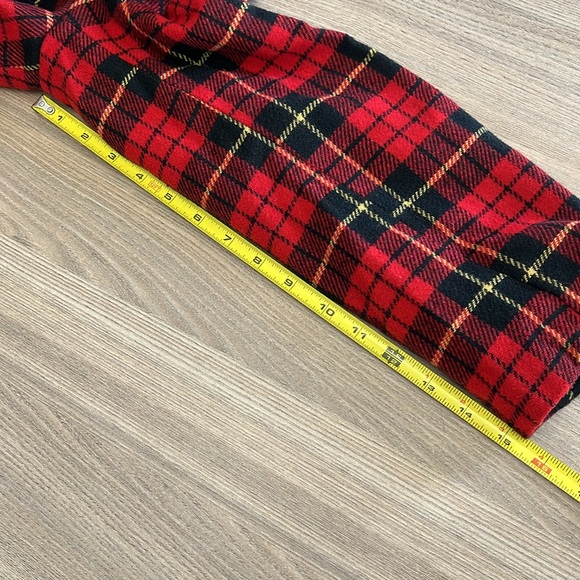 Sellecca Women’s Oversize Red Plaid One Button Pocket Wool Blend Blazer Size 10 - Picture 8 of 9